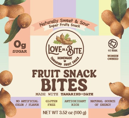 Love in a Bite Snack 100gr resellable bag
