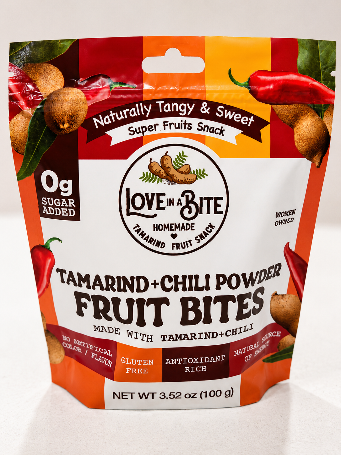 Love in a Bite Tamarind + Chili Powder 100gr resealable bag